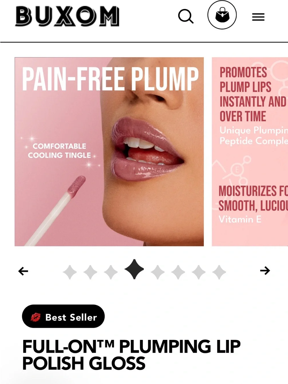 Buxom Full-On Plumping Lip Polish — Dolly Mauve Pink